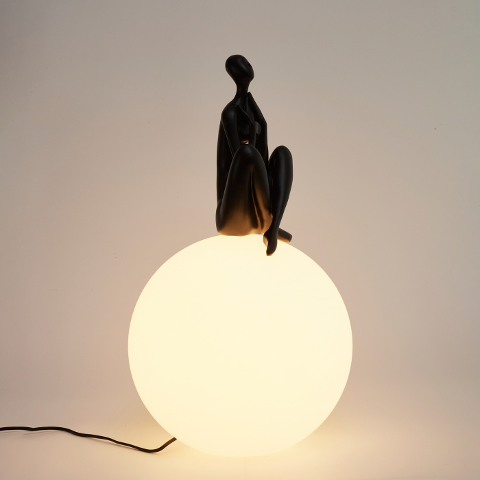 Step Into Design Lampa stołowa WOMAN-3 czarna 35 cm ST-6020-C black