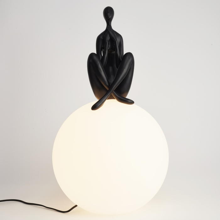 Step Into Design Lampa stołowa WOMAN-3 czarna 35 cm ST-6020-C black
