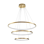 Step Into Design Lampa wisząca CIRCLE SLIM 40+60+80 LED złoty 40 cm + 60 cm + 80 cm ST-10112P-3