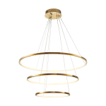 Step Into Design Lampa wisząca CIRCLE SLIM 40+60+80 LED złoty 40 cm + 60 cm + 80 cm ST-10112P-3