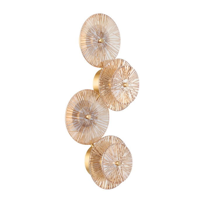 Step Into Design Lampa ścienna LUXIO-4 LED bursztynowa 32 cm ST-3315-4 copper