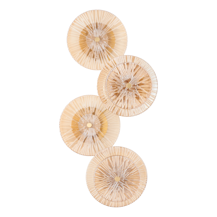 Step Into Design Lampa ścienna LUXIO-4 LED bursztynowa 32 cm ST-3315-4 copper