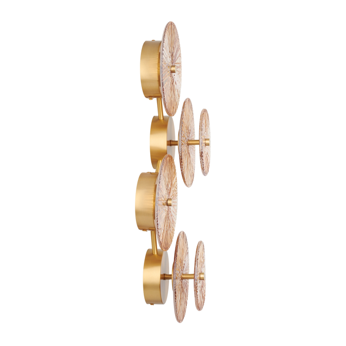 Step Into Design Lampa ścienna LUXIO-4 LED bursztynowa 32 cm ST-3315-4 copper