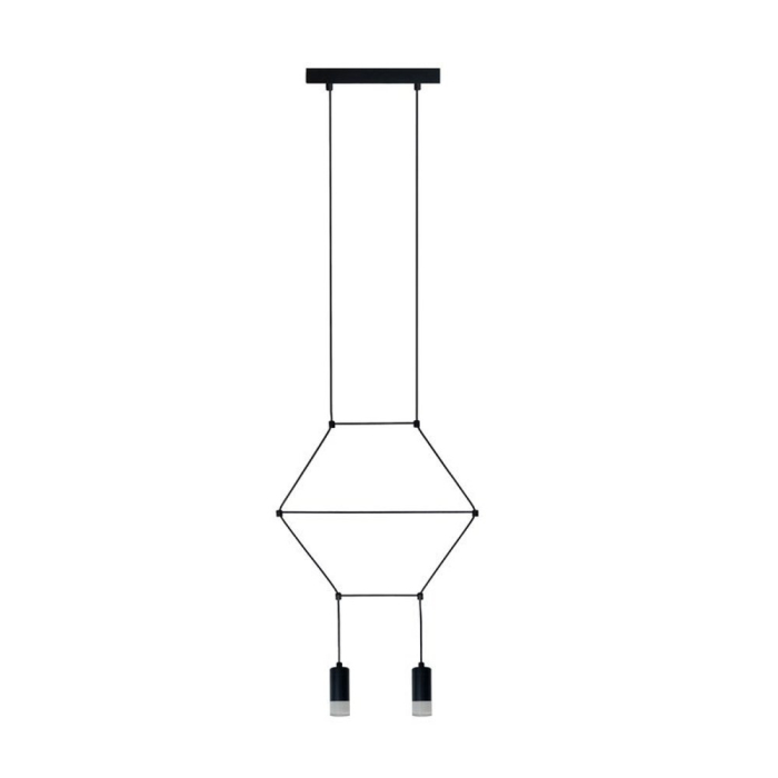 Step Into Design Lampa wisząca LINEA-2 czarna 35 cm ST-5961-2