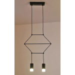 Step Into Design Lampa wisząca LINEA-2 czarna 35 cm ST-5961-2