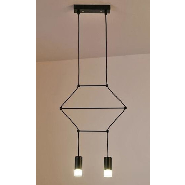 Step Into Design Lampa wisząca LINEA-2 czarna 35 cm ST-5961-2