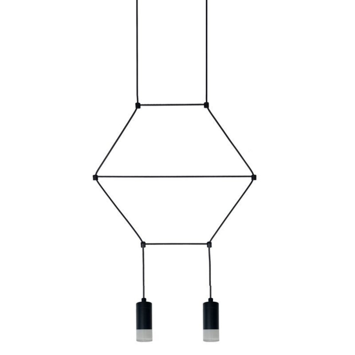 Step Into Design Lampa wisząca LINEA-2 czarna 35 cm ST-5961-2
