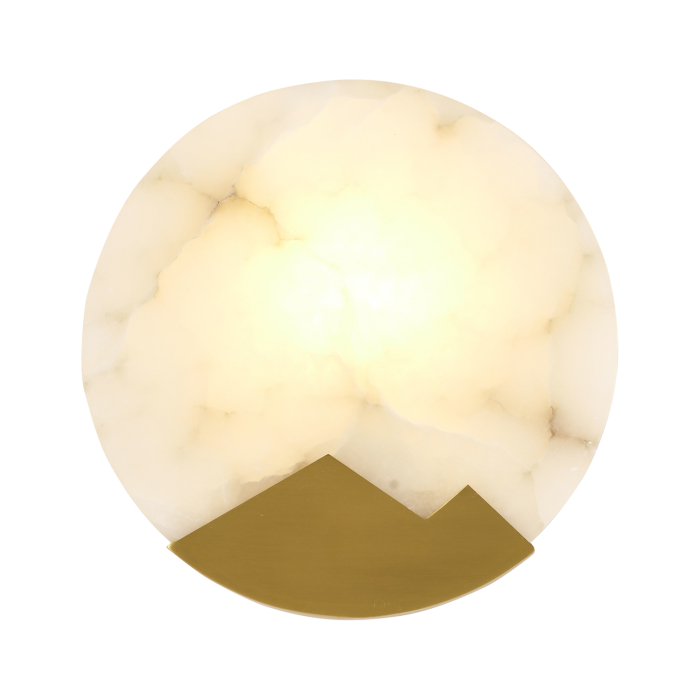 Step Into Design Lampa ścienna MARMO biały marmum i mosiądz 20cm ST-3961