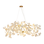 Step Into Design Lampa wisząca BOTANIKA WAVE złoto biała 135 cm XY080P-120