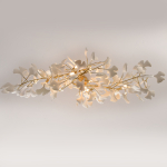 Step Into Design Lampa wisząca BOTANIKA WAVE złoto biała 135 cm XY080P-120