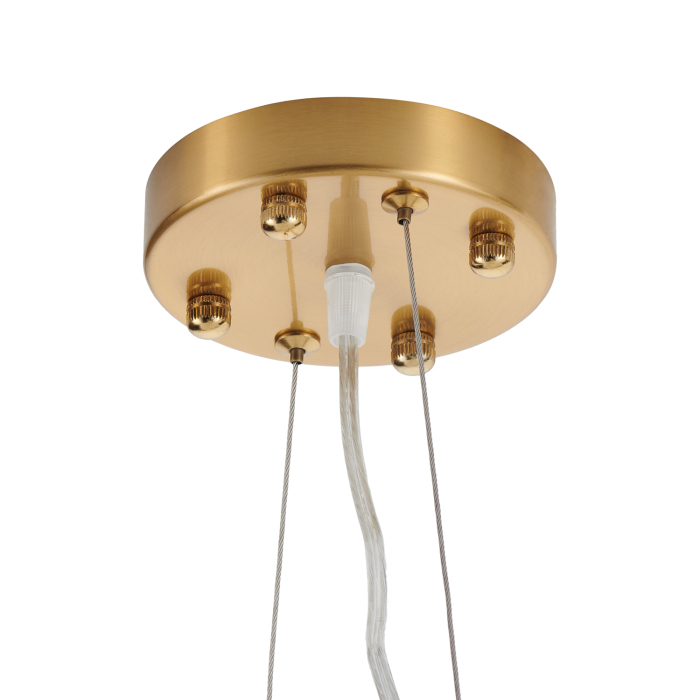 Step Into Design Lampa wisząca BOTANIKA WAVE złoto biała 135 cm XY080P-120