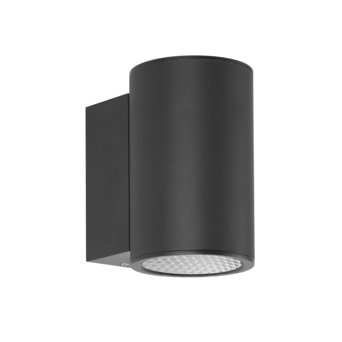 Italux Lenta 3K Zewnętrzna Ścienna Czarny piaskowany IP54 1xLED 15W 3000K OWL-2805-1-3K
