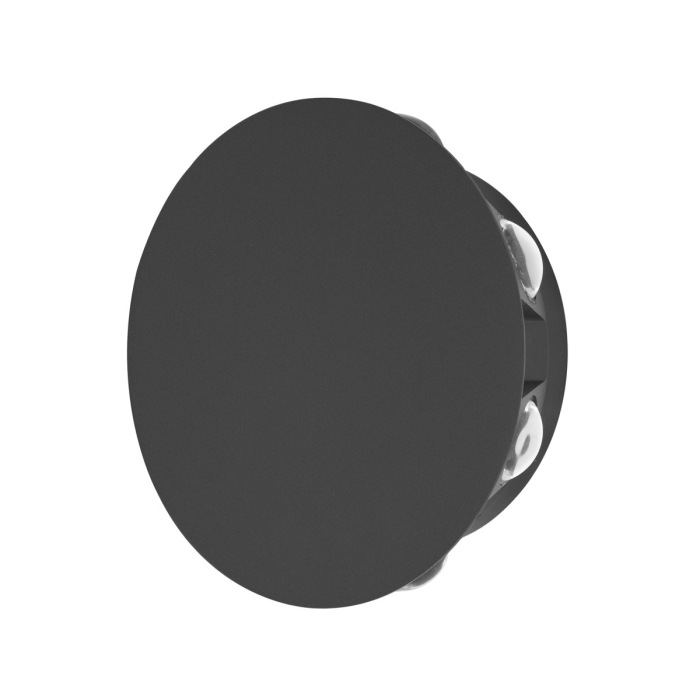 Italux Macba Zewnętrzna Ścienna Czarny piaskowany IP54 1xLED 8W 4000K OWL-6031-8-4K