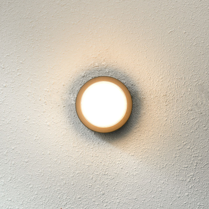 Italux Rosta Zewnętrzna Ścienna Czarny piaskowany IP54 1xLED 5W 3000K OWL-3062-S-3K