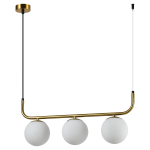 Light Prestige Lampa wisząca Alisa 3xE14 złota/biała LP-005/3L GD