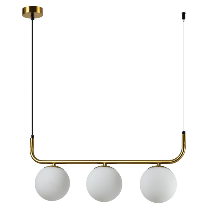 Light Prestige Lampa wisząca Alisa 3xE14 złota/biała LP-005/3L GD
