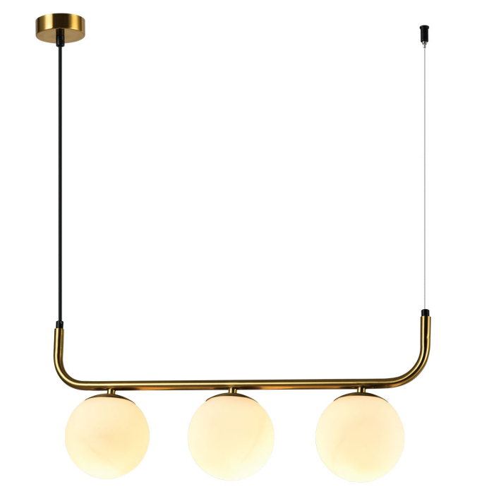 Light Prestige Lampa wisząca Alisa 3xE14 złota/biała LP-005/3L GD