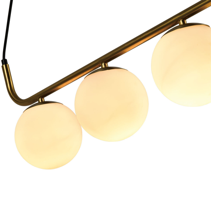 Light Prestige Lampa wisząca Alisa 3xE14 złota/biała LP-005/3L GD