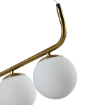 Light Prestige Lampa wisząca Alisa 3xE14 złota/biała LP-005/3L GD