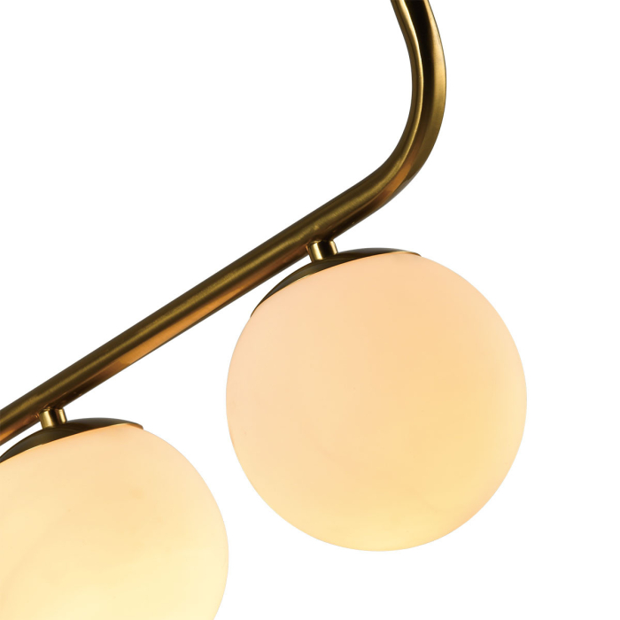 Light Prestige Lampa wisząca Alisa 3xE14 złota/biała LP-005/3L GD