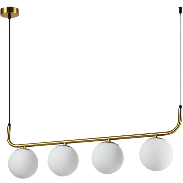 Light Prestige Lampa wisząca Alisa 4xE14 złota/biała LP-005/4L GD