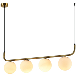 Light Prestige Lampa wisząca Alisa 4xE14 złota/biała LP-005/4L GD