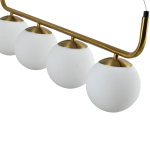 Light Prestige Lampa wisząca Alisa 4xE14 złota/biała LP-005/4L GD