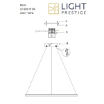 Light Prestige Lampa wisząca Ring duży CCT 1xLED czarny LP-909/1P L BK CCT