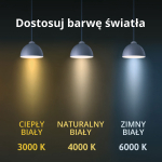 Light Prestige Kinkiet Isla średni CCT 1xLED biały IP44 GS-LWB-12W WH CCT
