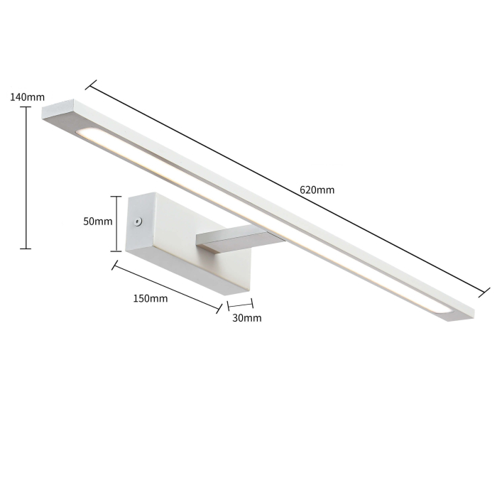 Light Prestige Kinkiet Isla duży CCT 1xLED biały IP44 GS-LWB-20W WH CCT