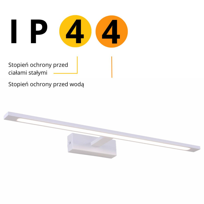 Light Prestige Kinkiet Isla duży CCT 1xLED biały IP44 GS-LWB-20W WH CCT