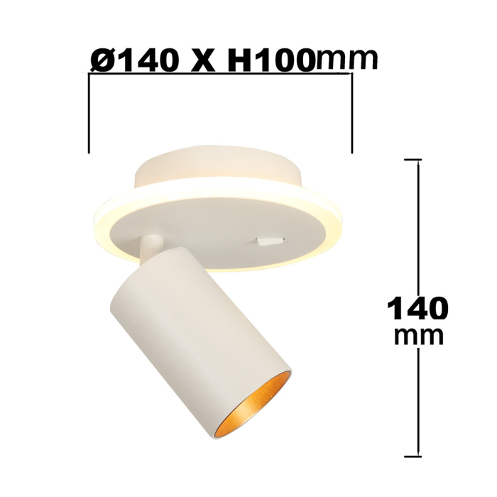 Light Prestige Spot Parma 1 1xGU10 + 1xLED CCT biały LP-0612/1WS WH