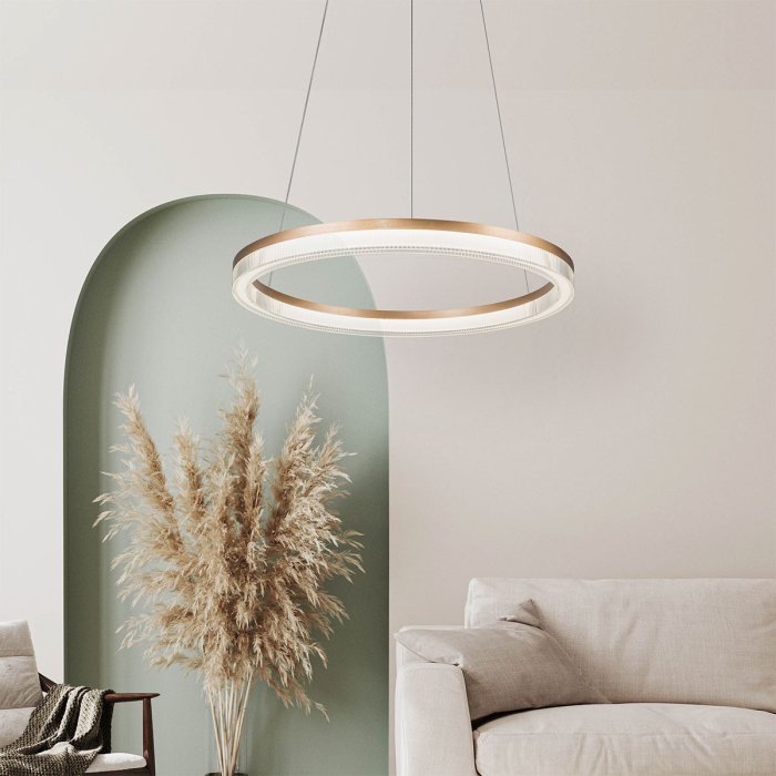 Light Prestige Lampa wisząca Midway Cristal mała triangle 1xLED LP-033/1P S GD Cristal Triangle