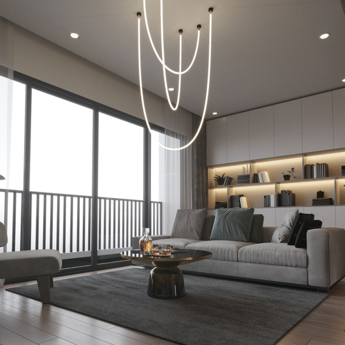 Light Prestige Lampa wisząca Rope Light 3M 1xLED biały/złoty LP-642/3M
