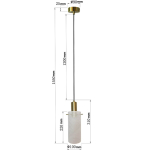 Light Prestige Lampa wisząca Tirana 1xE27 biała LP-945/1P WH