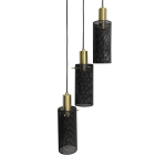 Light Prestige Lampa wisząca Tirana 3xE27 czarna LP-945/3P BK