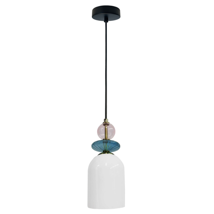 Light Prestige Lampa wisząca Tropea 1xE27 biała, średnia LP-2004/1P M WH