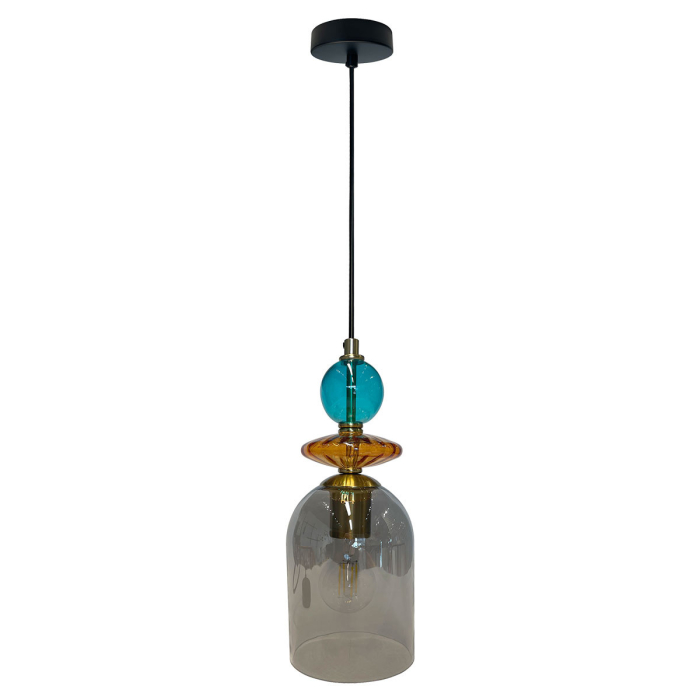 Light Prestige Lampa wisząca Tropea 1xE27 dymna, średnia LP-2004/1P M SM