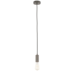 ITALUX Moderna Wisząca Czarny matowa 1xE27 DS-M-038