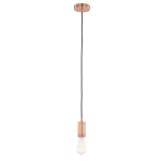 ITALUX Moderna Wisząca czerwona miedź 1xE27 DS-M-038