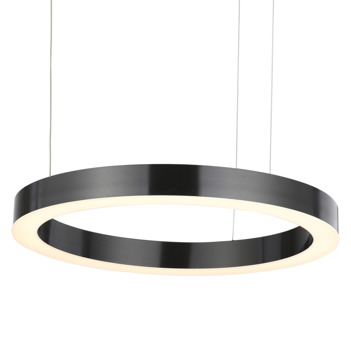 Step Into Design Lampa wisząca CIRCLE 40+100 LED tytanowa na 1 podsufitce ST-8848-40+100 black