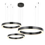 Step Into Design Lampa wisząca CIRCLE 60+80+100 LED TYTAN na 1 podsufitce ST-8848-60+80+100 black