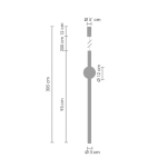 Step Into Design Lampa wisząca O-LINE LED 93 cm czarna ST-1689L BK