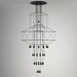 Step Into Design Lampa wisząca LINEA-43 XL czarna 150 cm XT100-43P-XL
