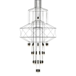 Step Into Design Lampa wisząca LINEA-43 XL czarna 150 cm XT100-43P-XL