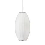 Step Into Design Lampa wisząca SILK BARREL biała 50 cm ST-2335-20