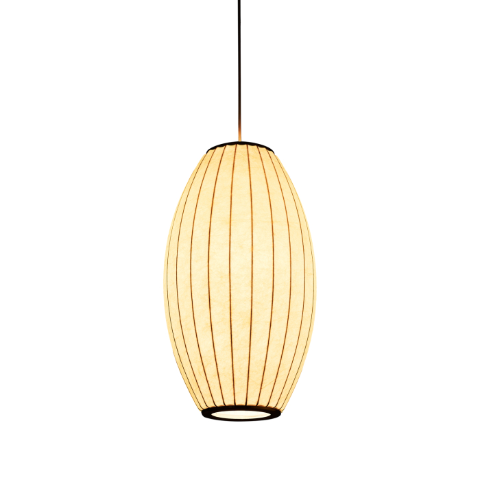 Step Into Design Lampa wisząca SILK BARREL biała 50 cm ST-2335-20