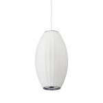 Step Into Design Lampa wisząca SILK BARREL biała 50 cm ST-2335-20