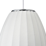 Step Into Design Lampa wisząca SILK BARREL biała 50 cm ST-2335-20