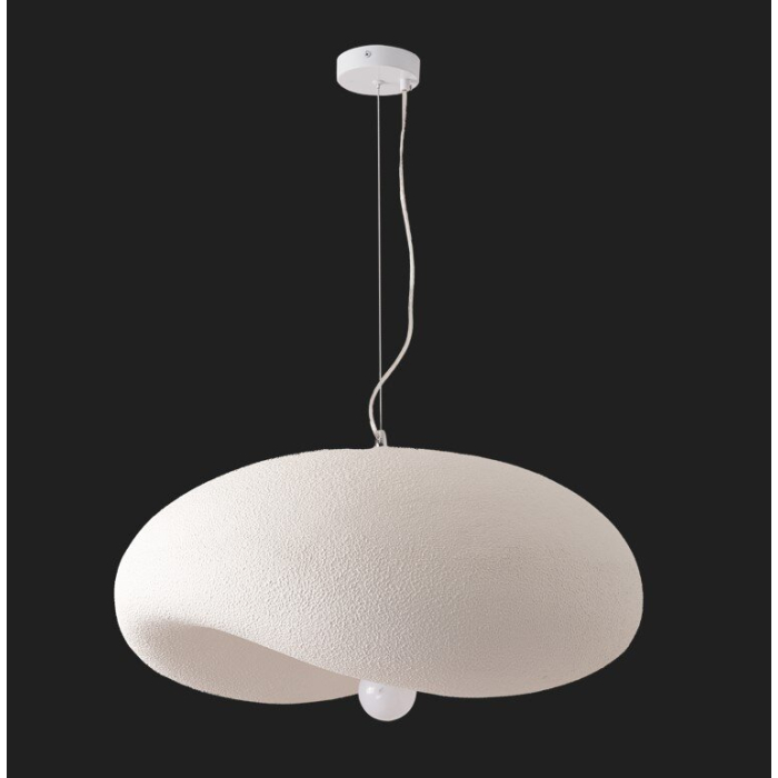 Step Into Design Lampa wisząca STONE FLAT biała 60 cm DN429-600